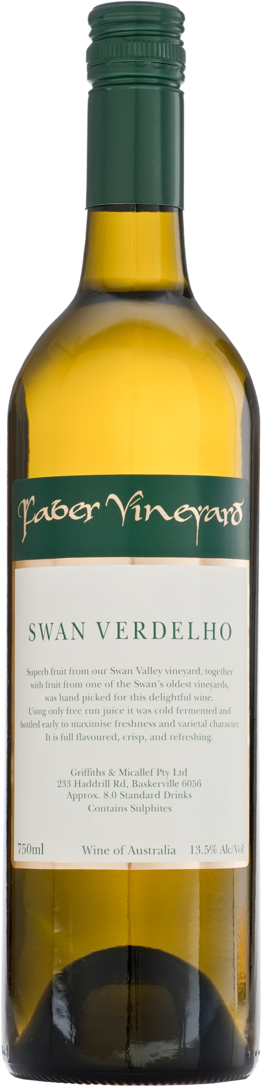 Faber Vineyard Swan Valley Verdelho 2006